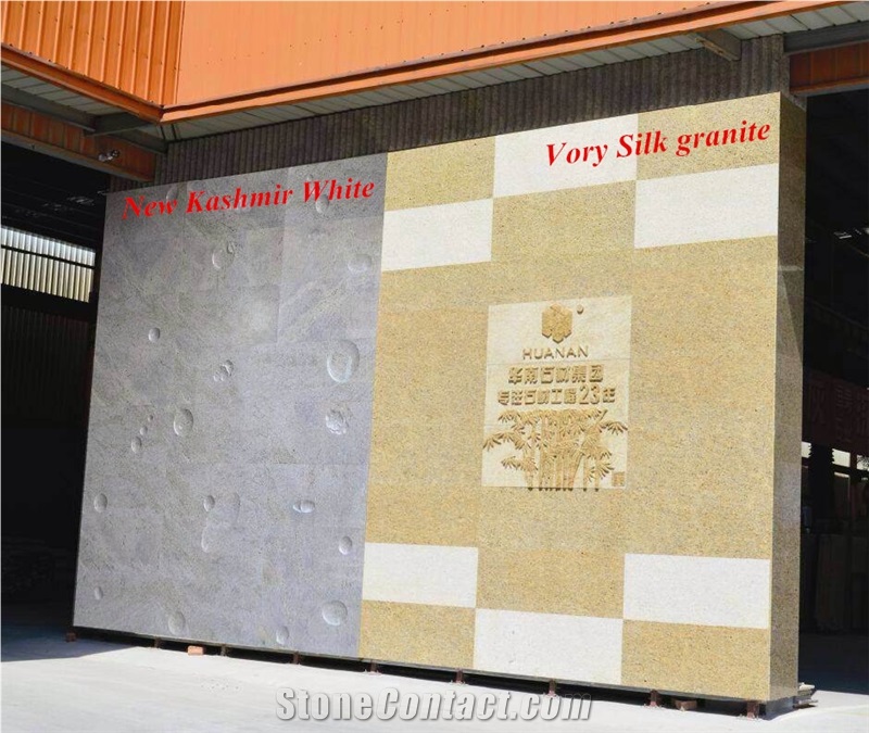 Ivory Silk Granite Tile&Slab, Brazil Yellow Granite