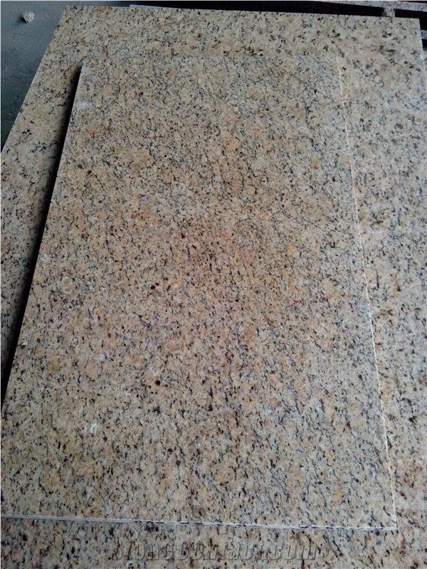 Ivory Silk Granite Tile&Slab, Brazil Yellow Granite