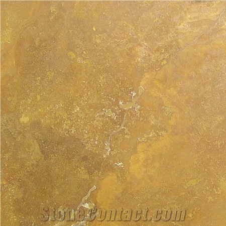 Golden Sienna Honed & Filled 1st Quality Random 3cm Travertine Slab