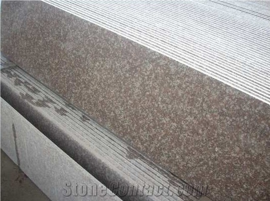 G687 Granite Window Tops Chamfered and Trimmed