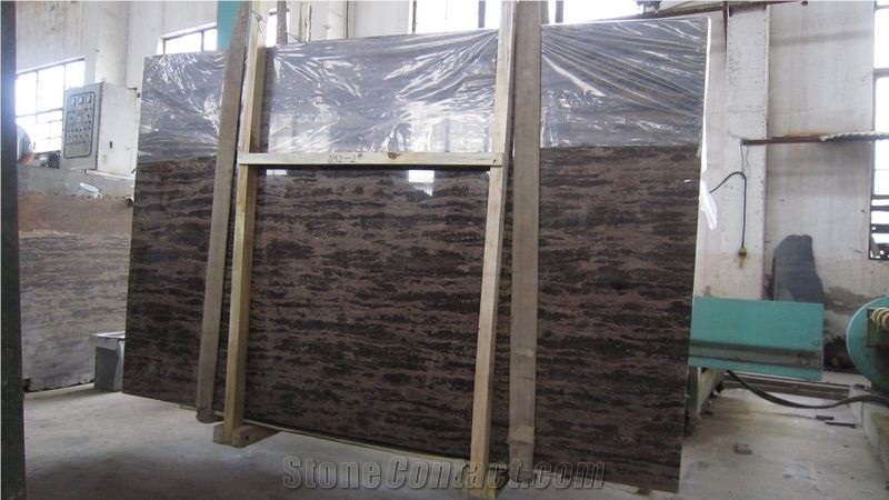 A Quality Golden Coast Brown China Marble, Cafe Marron Marble Machine Cut Panel for Walling,Floor Covering Pattern for Hotel Bathroom