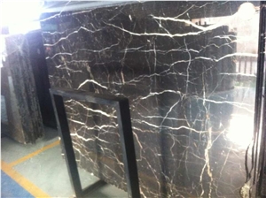 China Nero Marquina Black Marble Polished Slab Tile,Machine Cut Panel for Hotel Walling,Bathroom Floor Covering
