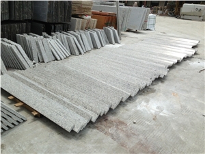 China White Sesame G655 Granite Slab Tile Panel Sandblasted Floor Covering,Garden Exterior Landscaping Stone