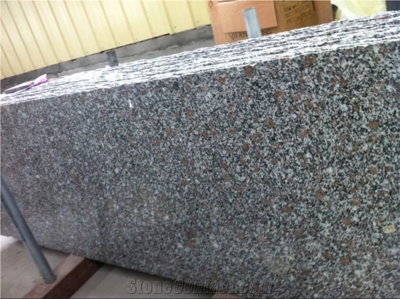 Free Sample New Ruby Grey Sesame Granite with Pink Flower, Cheapest Red Granite Slabs Tiles for Building Wall Cladding,Flooring Tile Pattern