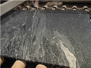 Galaxy Snow Grey Wave Black Granite Tile Slabs for Wall Cladding ,Floor Covering Pattern