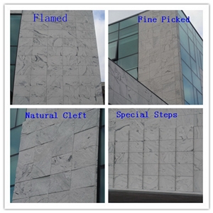 Polished Tibet China Viscont White Granite for Wall Tiles Cladding Project