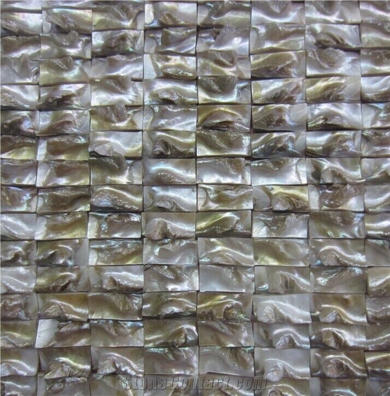 Polished White Sea Shell Mosaic, Elegant Mother Pearl Mosaic Wall Tile,Mosaic Pattern for Bathroom Design