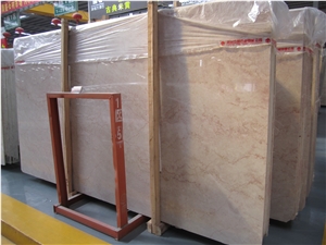Rosa Cream Pink Marble Slabs Tiles,Machine Cut Panel for Wall Cladding Interior Stone,Hotel Lobby Floor Covering Patten