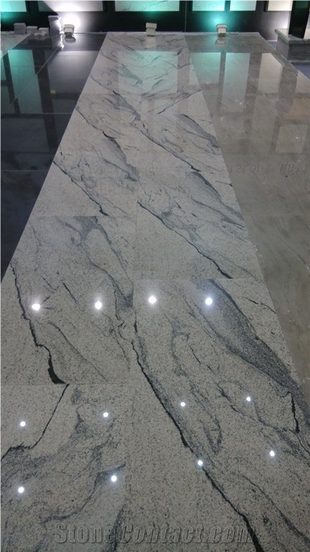 Tibet Viscont White Granite Flooring Tiles Slab, China White Granite Interior Stone Floor Paving Panel