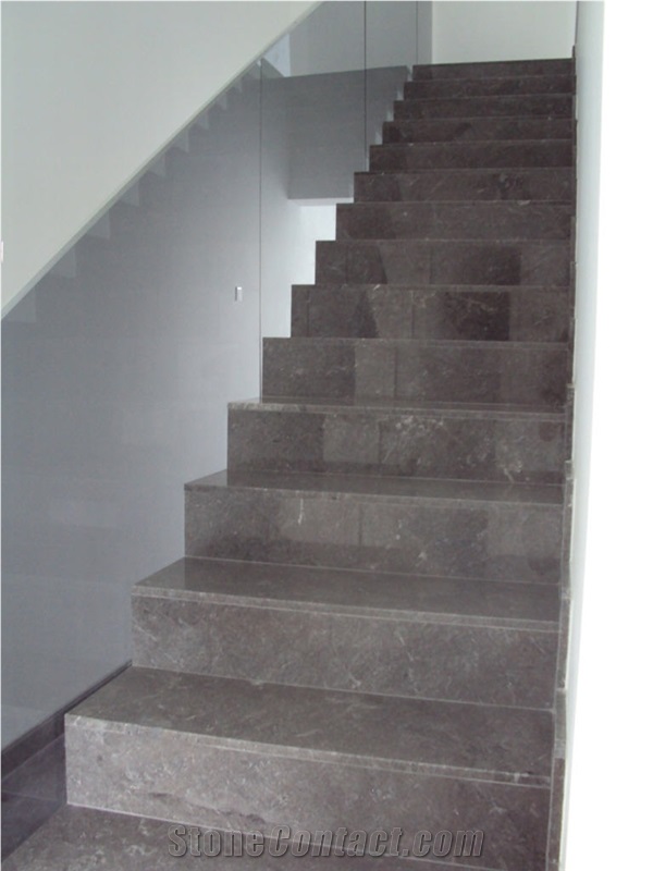 Creta Grey Marble Stairs