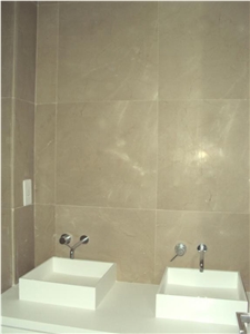 Ligourio Dark Beige Marble Bathroom Wall Tiles
