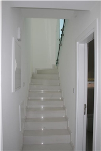 Sivec Pb Marble Stair, Sivec A1 White Marble Stairs & Steps