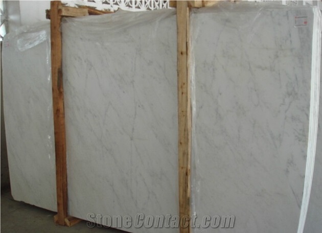 Polished Pacific White Marble Tile & Slab