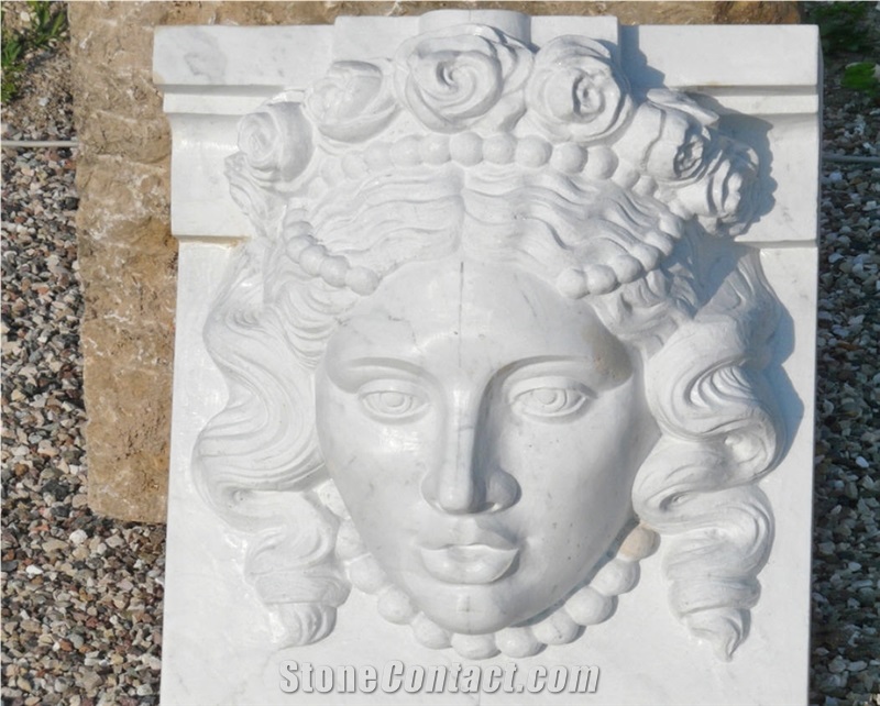 Apollon White Marble Sculpture Building Ornaments