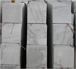 China Guangxi White Marble Polished Tiles