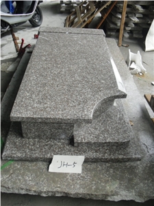 G664 Grey Granite Poland Tombstone