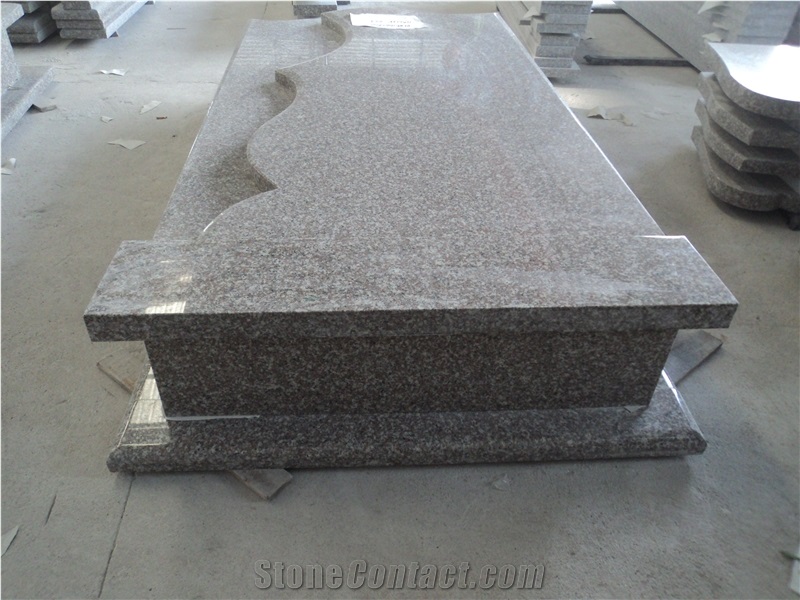 G664 Grey Granite Poland Tombstone