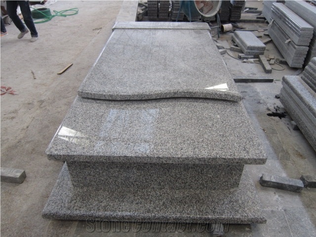 New G603 Grey Granite Polished Tombstone