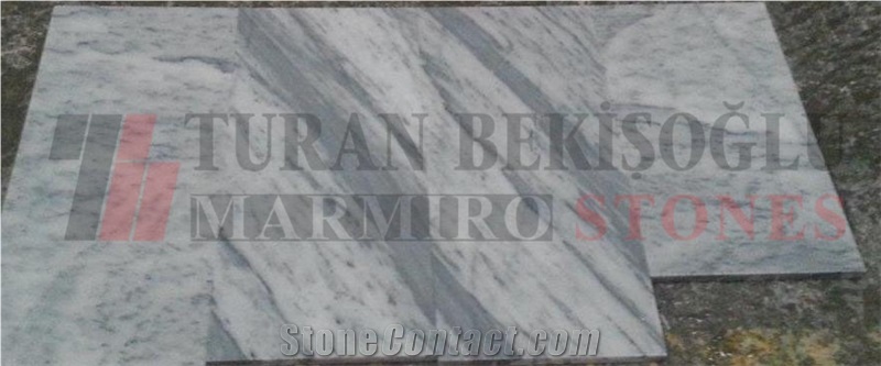 Zebrina Marble Slabs & Tiles, Turkey White Marble