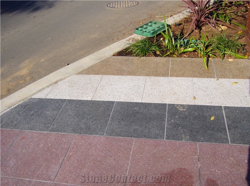 Jarrah Red Granite Paving Tiles