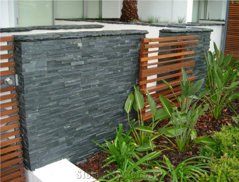 Newcastle Grey Slate Natural Feature Stone Panels & Loose Ledgestone