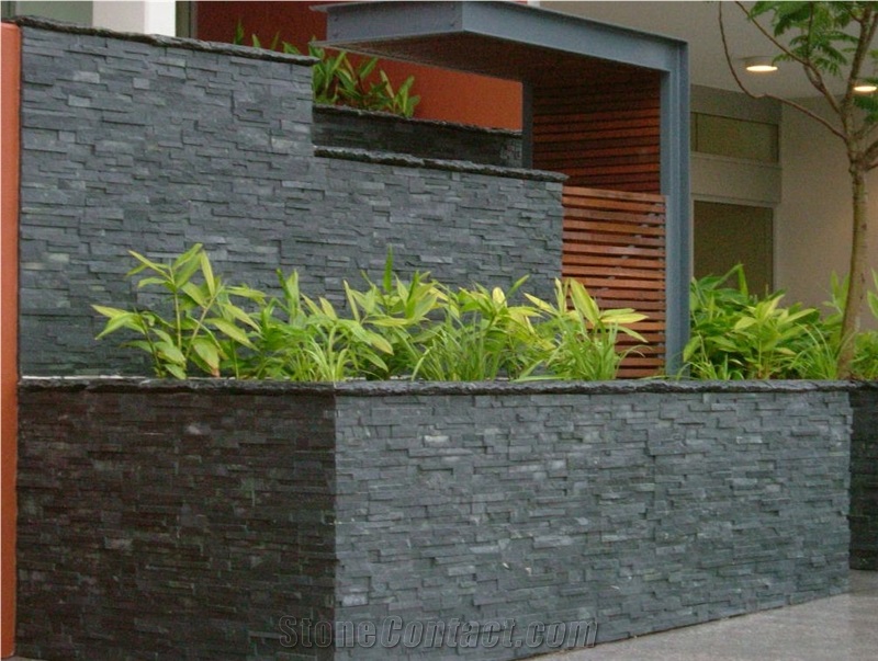 Newcastle Grey Slate Natural Feature Stone Panels & Loose Ledgestone