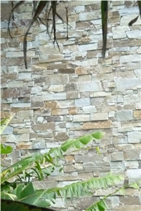 Thredbo White Mica Natural Feature Stone Panels & Loose Ledgestone