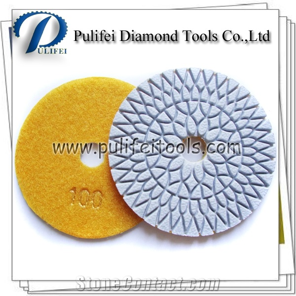 4/" PRO DRY DIAMOND POLISHING PADS FULL SET GRANITE MARB