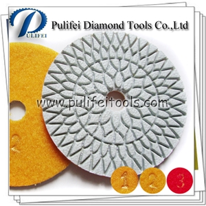 Flexible Wet Dry 4 Inch Diamond Polishing Pad Granite Polishing Pad Low Factory Price for Angle Grinder Marble Polishing Pad