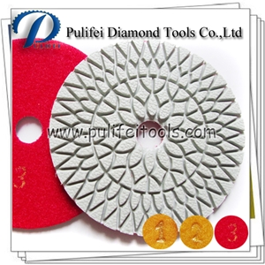 Flexible Wet Dry 4 Inch Diamond Polishing Pad Granite Polishing Pad Low Factory Price for Angle Grinder Marble Polishing Pad
