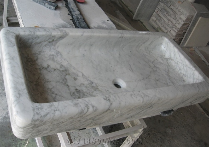 Bianco Carrara Marble Sinks & Basins