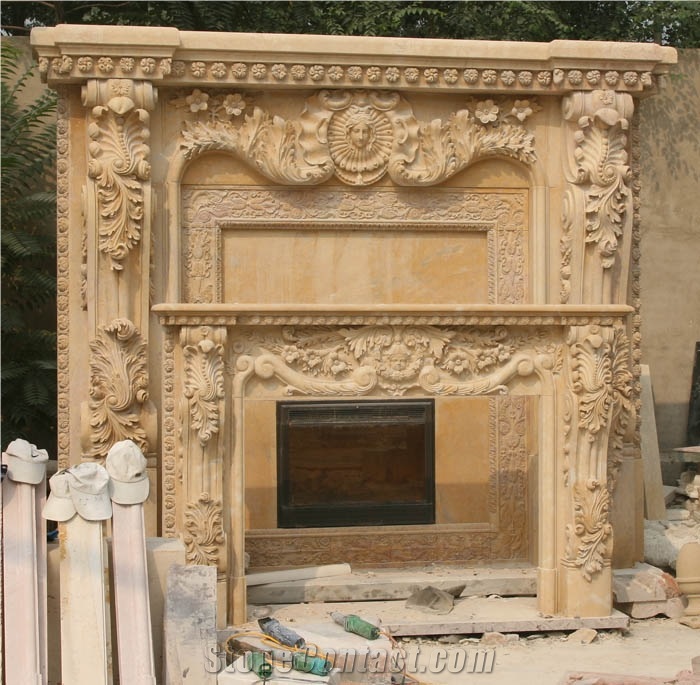 Large Fireplace Mantel Carved Frieplace Set Fireplace Surround