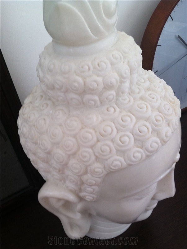 Buddy Head,White Onyx Religious Sculptures