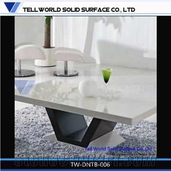Dinning Furniture for Living Room, Artificial Stone Furniture