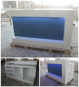 High Quality Drawers Design Led Reception Counter