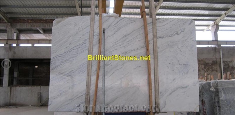China Picasso White Marble Slab