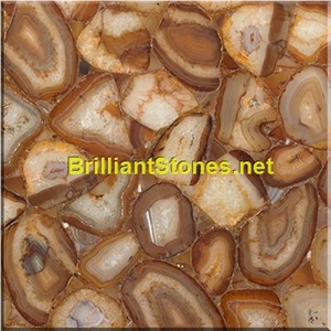 Light Brown Agate Semiprecious Stone