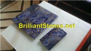 Namib Sodalite Blue Semiprecious Stone Tile Composite Panel