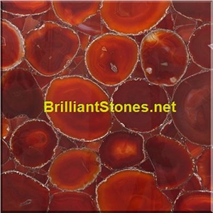 Red Agate Semiprecious Stone