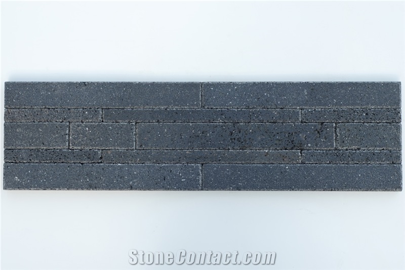 Culture Stone Lava Stone Honed, Black Basalt Ledge Stone for Walling