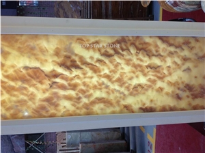 Backlit Honey Onyx Wall Panel Slabs & Tiles, China Yellow Onyx
