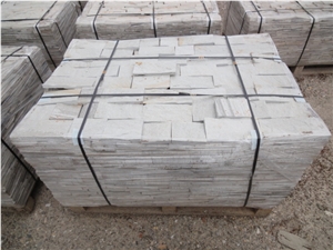 Gneiss White Cutted Tiles, Bulgaria White Gneiss