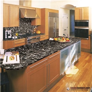 Black Marinace Granite Kitchen Countertops,Bar Top