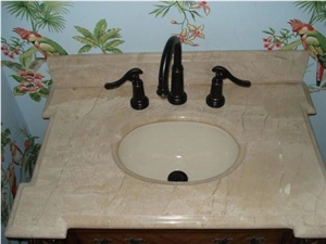 China Beige Marble Bathroom Top,Vanity Top