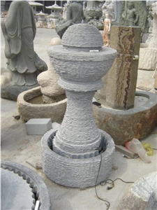 China Grey Granite G654 Water Feature Fountain