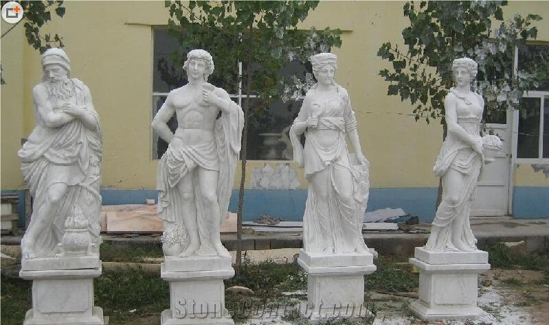 China White Marble Western Human Sculpture