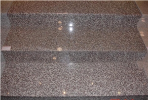 G664 Luoyuan Red Granite Steps,Stairs Polished