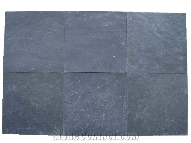 Black Slate Tiles, China Black Slate