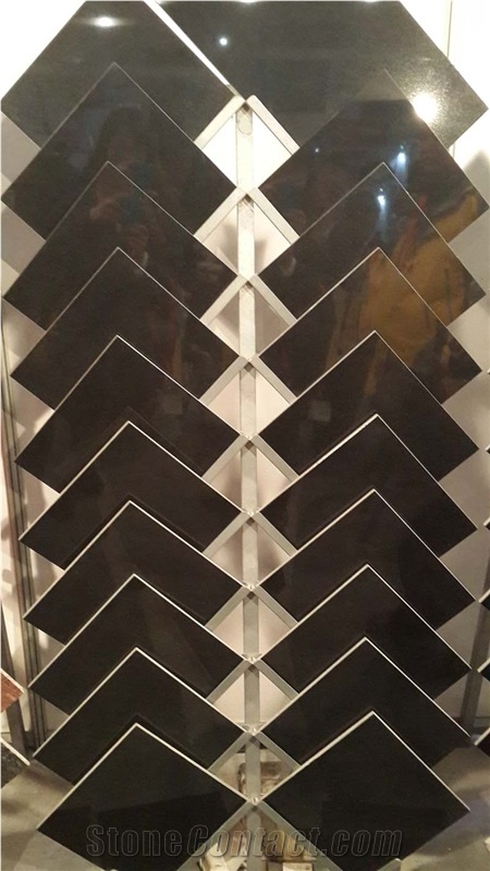 Shanxi Black Thin Tiles, China Absolute Black Tiles, Shanxi Black Granite Slabs & Tiles