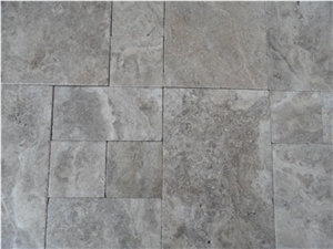 Silver Travertine Slabs & Tiles, Turkey Grey Travertine